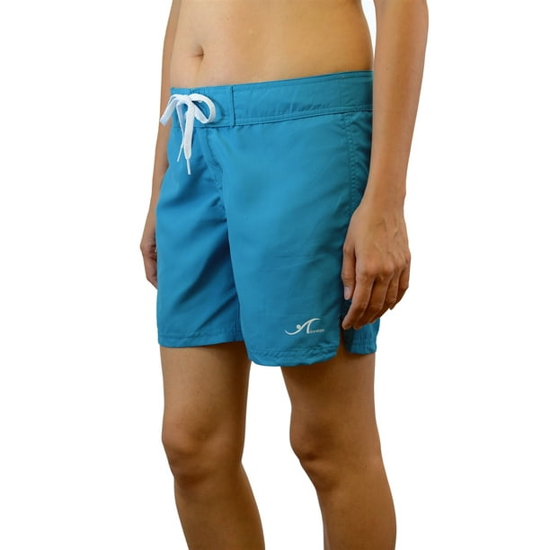 Adoretex Womens Plus Size Solid Swim Board Shorts